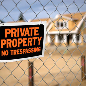 Property taking has occurred if your property is adjacent to an abandoned railroad